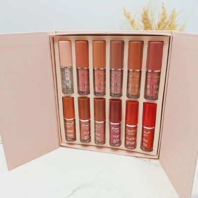 Dragon Ranee 12-Color Matte Lip Gloss Set