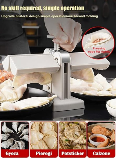 Dumpling And Samosa Maker Double Header, Automatic And Quick In Operation, Suitable For Samosa With Box Packing