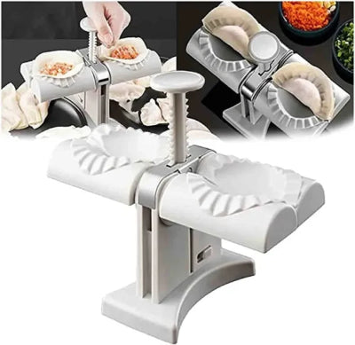 Dumpling And Samosa Maker Double Header, Automatic And Quick In Operation, Suitable For Samosa With Box Packing