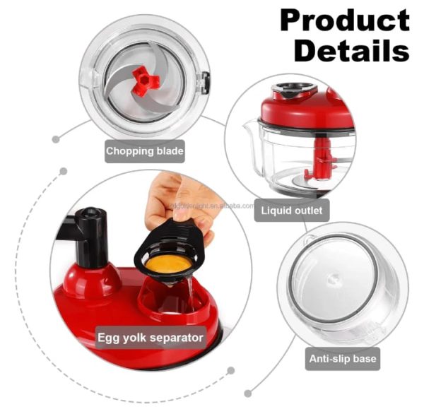 Manual Hand Multifunction Speedy Vegetable Quick Chopper | Quick Chopper Vegetable – Onion Chopper | Kachomer Salad Machine ( Random Color )