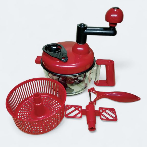 Manual Hand Multifunction Speedy Vegetable Quick Chopper | Quick Chopper Vegetable – Onion Chopper | Kachomer Salad Machine ( Random Color )