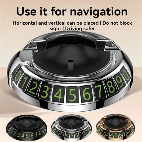 2 in 1 Dashboard Car Phone Holder with Navigation Bracket – 360° Rotation Phone Bracket For Car Use – Random Color