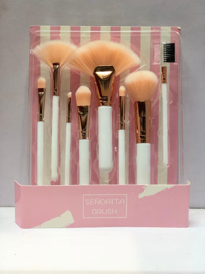 8 Pieces Senorita Makeup Brushes Set