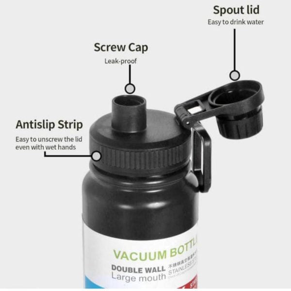 Insulated Vacuum Water Bottle [800ml] | Keeps Drinks Hot Or Cold
