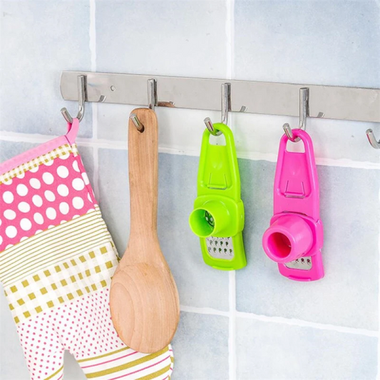 Garlic Press Grater Slicer Plastic Grinding Tool Kitchen Accessories(random Color )