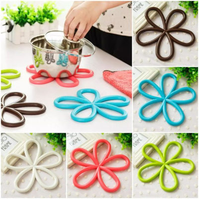 Silicone Flower Hot Pot Mat Stand