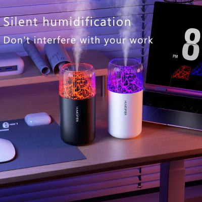 Volcano Usb Mini Air Humidifier Car Mist Spray Maker Aroma Essential Oil Diffuser Purifier Colorful Night Live(random Color